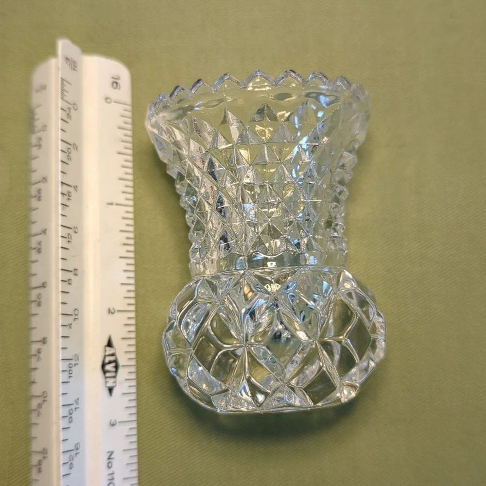 Vintage Crystal Toothpick Holder - Picture 4 of 4